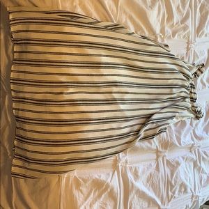 White Dress w/ Black Stripes